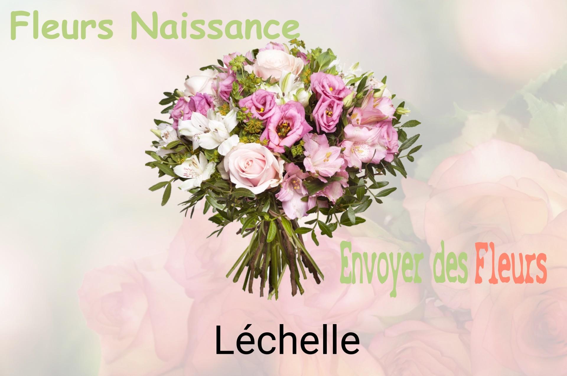 Bouquet de fleurs de naissance livré à Léchelle
